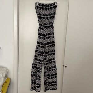 Size small strapless flowy romper with long pants!